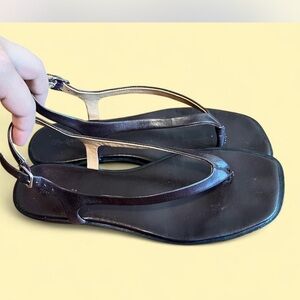 Madewell dark brown Leather Sandals